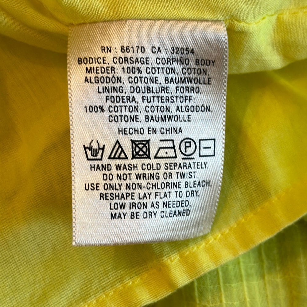 Anthropologie Floreat yellow stellina flower skirt (H) - Picture 4 of 11